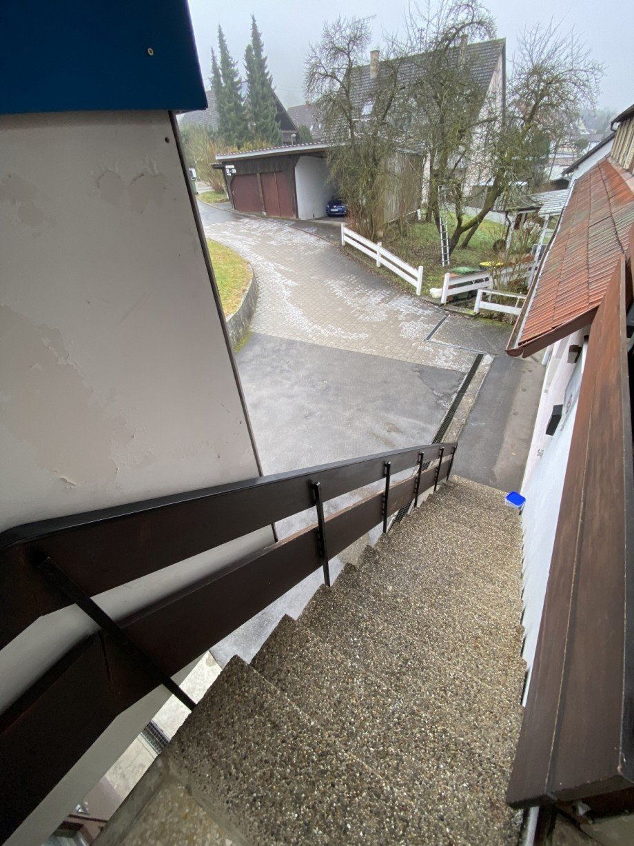 17 Aufgang Zwischenbau Terrasse Lager Calw